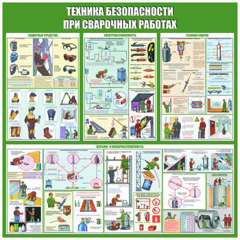 С49 Стенд техника безопасности при сварочных работах (1000х1000 мм, пластик ПВХ 3 мм, алюминиевый багет серебряного цвета) - Стенды - Тематические стенды - Магазин охраны труда ohranatruda-shop.ru